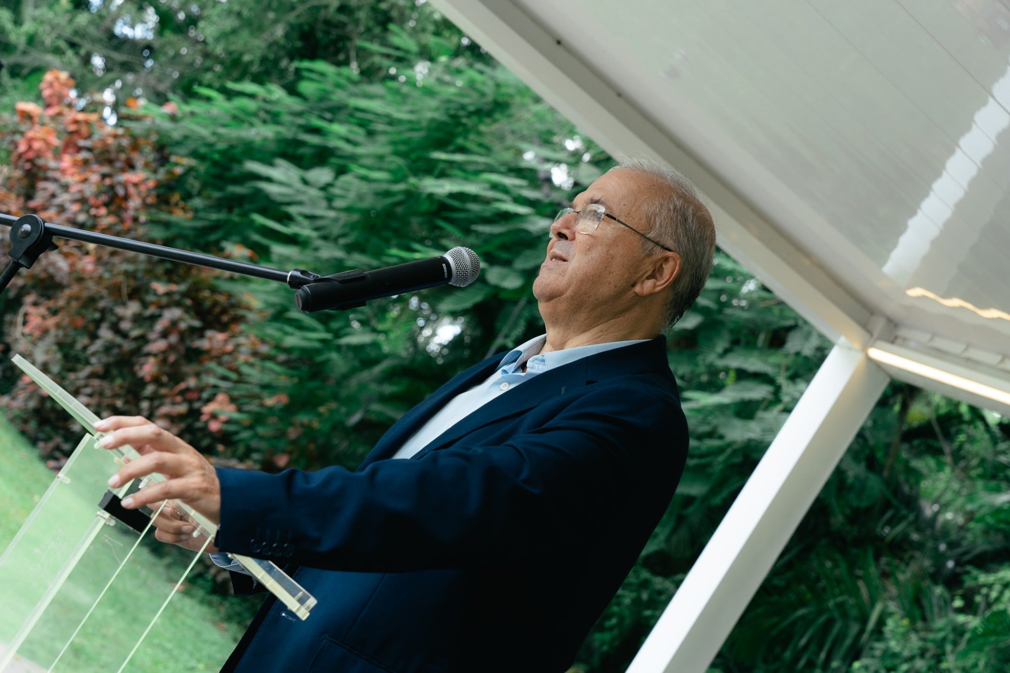 Juan Miguel Moreno Calderón during his address